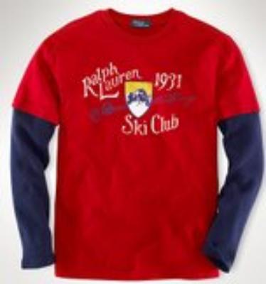 ralph lauren crew neck short sleeve red No. 848